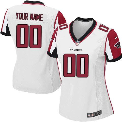 Nike Atlanta Falcons Customized White Stitched Women's NFL Jersey